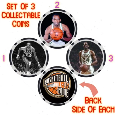 SAM JONES - BASKETBALL HALL OF FAME - COLLECTABLE COIN SET - Image 1 of 2