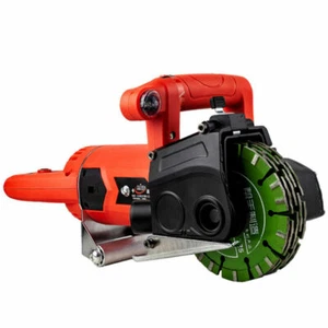 220V Electric Wall Groove Concrete Slotting Cutting Machine w/ Drill & 5X Blades - Picture 1 of 6