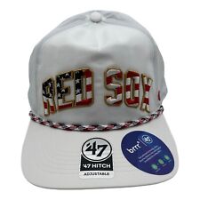 NWT 47 Brand Hitch BRRR Boston Red Sox MLB Flag Patriotic Strapback Hat Cap