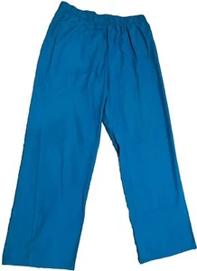 SB Scrubs Womens Sz Medium Blue Pants Elastic Waistband Drawstring - Picture 1 of 14