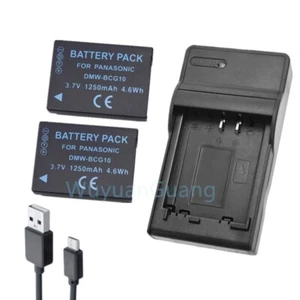 DMW-BCG10 Battery or Charger For Panasonic Lumix DMC-TZ6 TZ7 TZ8 TZ9 TZ10 TZ18 - Picture 1 of 10