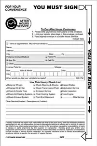Automotive Night Drop Envelopes 6x9 Service Departments - After Hours - Picture 1 of 1