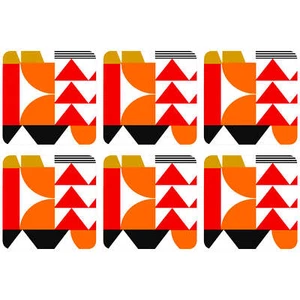 Pimpernel Go Bold Untersetzer 6er Set - Bild 1 von 2