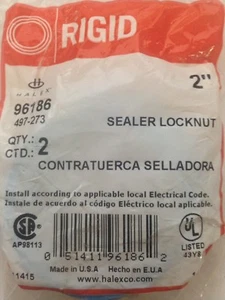 2 PIEZAS RÍGIDO HALEX 2" SELLADOR TUERCA 96186 - Imagen 1 de 1