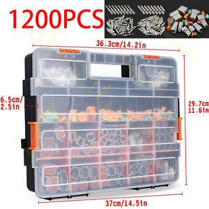 1200PCS GENUINE DEUTSCH CONNECTOR KIT STAMPED CONTACTS for 14,16,18,20 GA. WIRE
