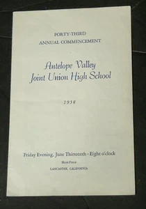 Frank Zappa High School Graduation Commencement Program - Picture 1 of 3