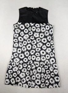 VICTORIA BECKHAM FOR TARGET Girl's Dress Size XL BLack Floral Scallop Edge - Picture 1 of 11