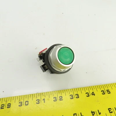 Eaton HT8A 1273C46H01 Green Momentary Contact Push Button Switch 600VAC - Image 1 of 4
