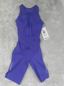 Nuevo con etiquetas Talla 2 Lululemon SenseKnit Correr Una Pieza Ajuste Apretado Cargado Índigo Entrenamiento - Imagen 1 de 8