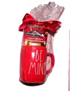 Rae Dunn por MAGENTA Set de Regalo Be Mine Taza Roja GHIRARDELLI Chocolates y Cacao Caliente - Imagen 1 de 4