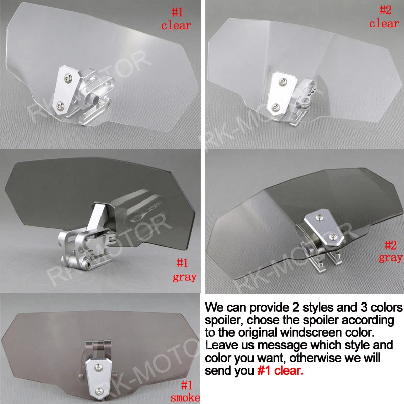 Deflector de parabrisas ajustable apto para Aprilia Caponord 1200 ABS Foto 1 de 4