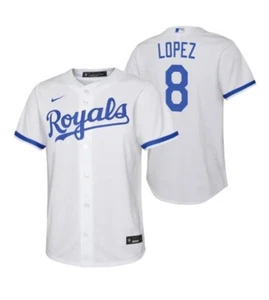 Nicky Lopez #8 Outer Stuff Kansas City Royals White Home Jersey, Whit - Picture 1 of 10