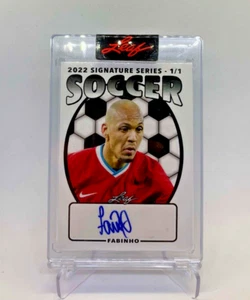 SOCCER 2022 "FABINHO" Auto 1/1 Signature Series Premier League Leaf Sealed - Picture 1 of 2