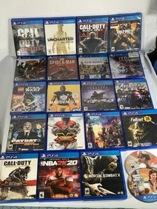 PS4 Spiele Lot GTA 5 Uncharted Fallout Call Of Duty Star Wars Spider Man - Bild 1 von 4
