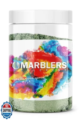 MARBLERS Green Mica Powder [Forest Green] 4oz (113g) | Cosmetic Grade | Epoxy - Image 1 of 4