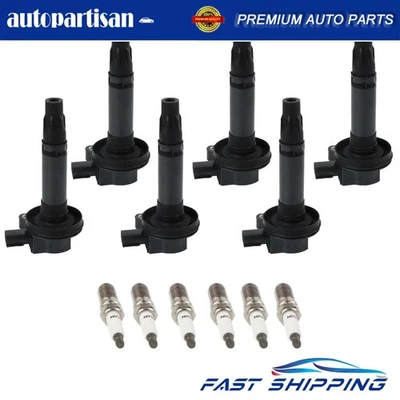 6cs Ignition Coil & Spark Plug Kit for 2013-2016 Ford Flex Edge Lincoln 3.5L V6 — 第 1/4 张图片
