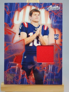 Drake Maye RC 2024 Panini Absolute Rookie Force MEM RF-DME New England Patriots - Bild 1 von 2