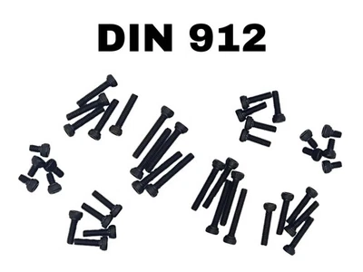 Zylinderkopfschraube Innensechskant DIN912 M2 M2,5 M3 M4 M5 Stahl ISK schwarz - Bild 1 von 4