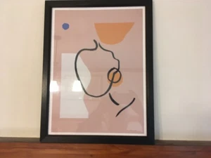 Block Colour Line Art Deko Wandkunstdruck - Bild 1 von 1