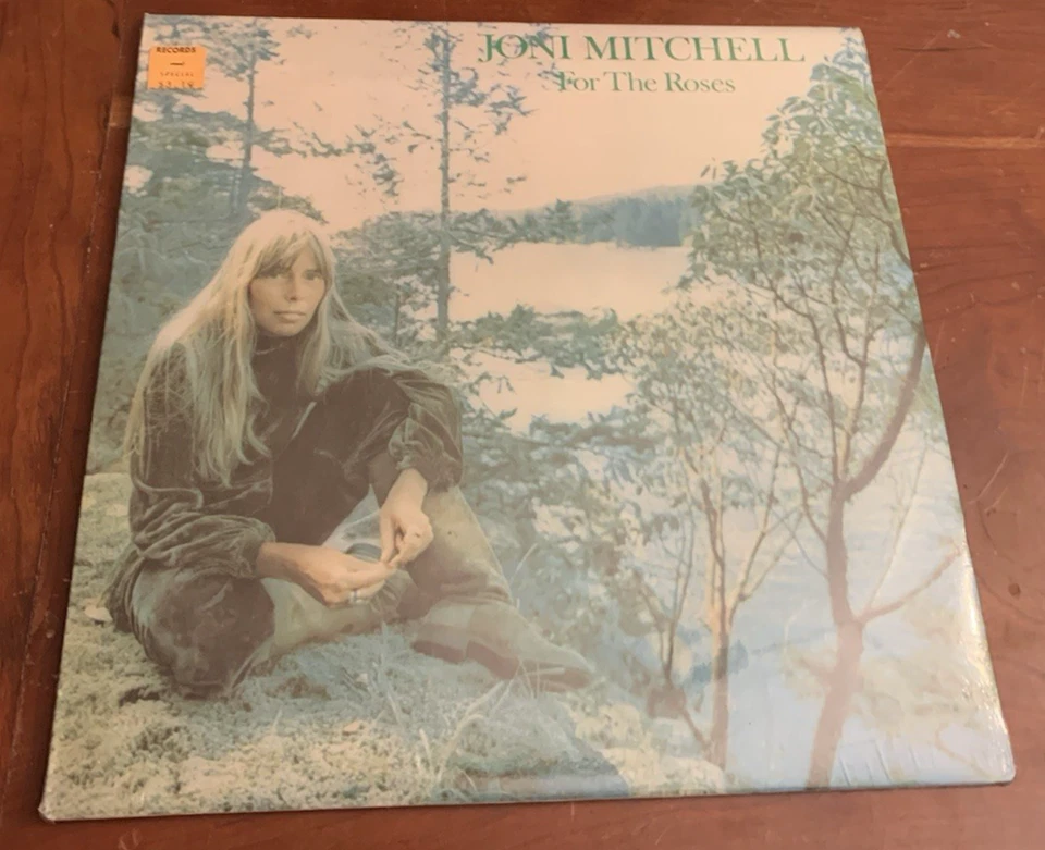 JONI MITCHELL For The Roses LP Vintage 1972 Asylum Records SD 5057 SEALED! Foto 1 de 2