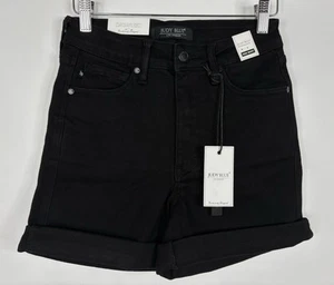 Judy Blue Denim Shorts Womens S Black High Waist Tummy Control NWT - Picture 1 of 12