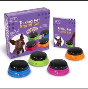 Ensemble de démarrage Hunger For Words Talking Pet boutons pour communication - Photo 1/10
