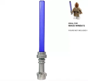 LEGO Star Wars Trans-Purple Lightsaber Metallic Silver Hilt Mace Windu Jedi - Picture 1 of 1
