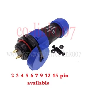 WEIPU SP21 2 3 4 5 6 7 9 12 15 Pin Wasserdicht Kfz Stecker, IP68 Löten - Bild 1 von 39