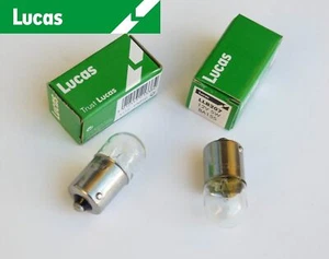 Lucas 12V 5W Pair Clear Interior / Side Lamp Ba15s Bayonet Bulbs LLB207, GLB207 - Picture 1 of 1