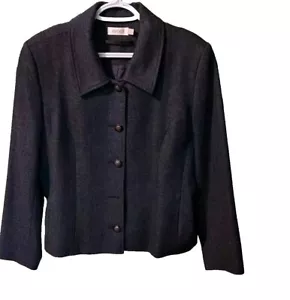 Avoca Ireland Tweed 100 % Pure New Wool Jacket Womens size US 14/L Lined Fitted - Picture 1 of 7