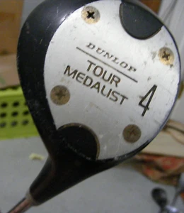 Single RH Mens golf club - dunlop Tour Medalist 4-Wood, overall length 42" - Picture 1 of 6