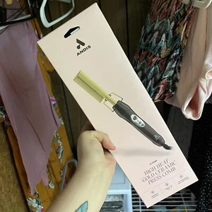 Andis High Heat Gold Ceramic Press Comb Straightener - Picture 1 of 3