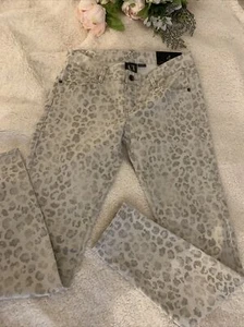 Neu Armani Exchange J20 Super Skinny Jeans Beige Animal Print Gr. 4 - Bild 1 von 10