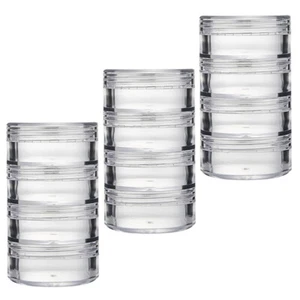 3 Sets Facial Cream Eye Storage Box Small Clear Containers with Lids Travel - Picture 1 of 12