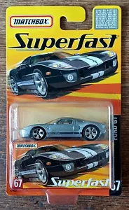 2005 MATCHBOX SUPERFAST FORD GT SUPER RARE SILVER NON-U.S. RELEASE 1 OF 8,000 - Picture 1 of 12