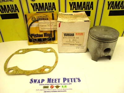 Juego de anillos Yamaha YZ80 NOS OEM .25 1er pistón O/S 4V1-11635-00 con junta de cilindro Foto 1 de 4