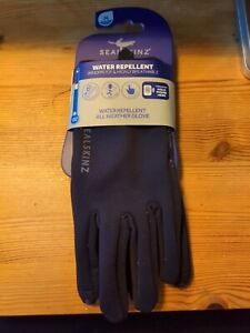 Sealskinz Water Repellent Gloves Touchscreen All Weather Unisex.  - Navy Blue