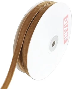 Cinta de terciopelo caqui vintage, 3/8" x 25 yardas - Imagen 1 de 8
