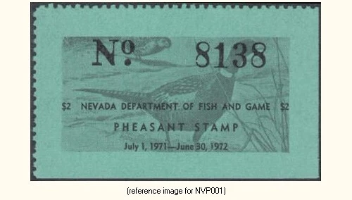D2K Nevada Pheasant 1971 $2.00 - Image 1 of 1