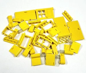 Vintage Lego City Classic Trains Yellow Door Window Fence Lot Mixed Bundle AW685 - Picture 1 of 2