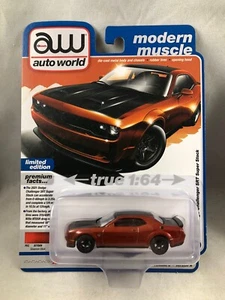 Auto World Modern Muscle 2021 Dodge Challenger SRT Super Stock Cinnamon Stick - Picture 1 of 1