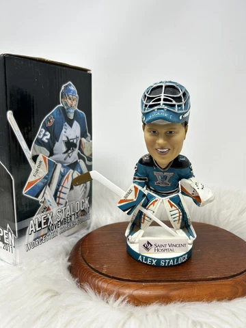 Alex Stalock Worcester Sharks Bobblehead AHL Hockey San Jose Cover