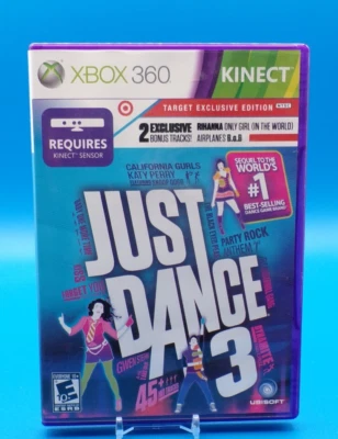 Just Dance 3 Target Exclusive Edition (Xbox 360 Kinect, 2011) CIB Tested - Image 1 of 4