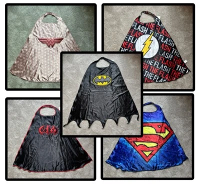 DC Comics Costume Cape Batman, Superman, Harley Quinn + More You Choose (NEW) - Image 1 of 4