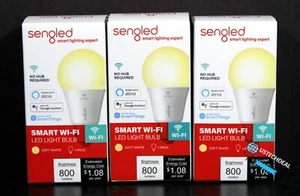 Sengled Smart Light Bulb, A19 WiFi Light Bulbs, No Hub Required 3 Packs @NEW@ - Picture 1 of 5