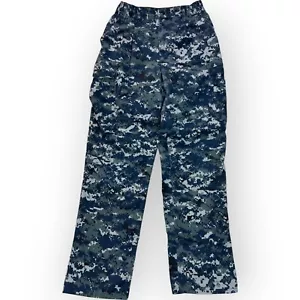Pantalone US Navy uomo taglia 24x31 blu digitale mimetico cargo largo militare BDU tattico - Foto 1 di 19