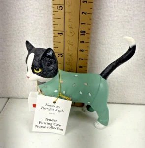 Hamilton Collection Nurses Are Purr-fect Angel Figurine Limited Edition Cat - Picture 1 of 4