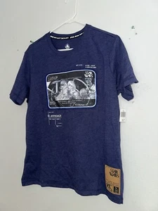 Disney Parks Star Wars blaues holografisches Shirt Unisex Erwachsene Größe Small neu - Bild 1 von 3