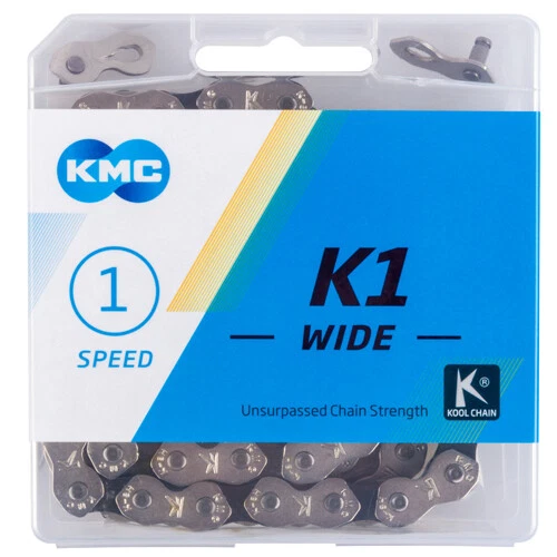 KMC Kette K1 WIDE silber/schwarz 1/2 x 1/8 110 Glieder - Bild 1 von 1