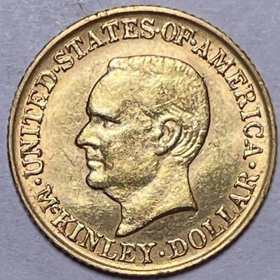 1916 William McKinley Commemorative Gold Dollar Brilliant Uncirculated Coin17040 - Image 1 of 3